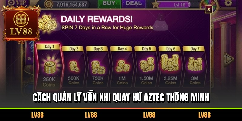 Cách quản lý vốn khi quay hũ Aztec thông minh